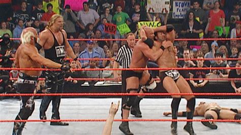 "Stone Cold" Steve Austin & The Rock vs. The nWo - 3-on-2 Handicap Match: Raw, March, 11, 2002 ...