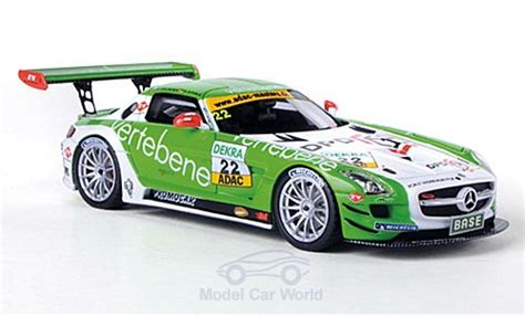 Modellautos Mercedes SLS 1/43 Schuco ProR AMG GT3 No.22 MS Racing Vertebene ADAC GT Masters 2011 ...