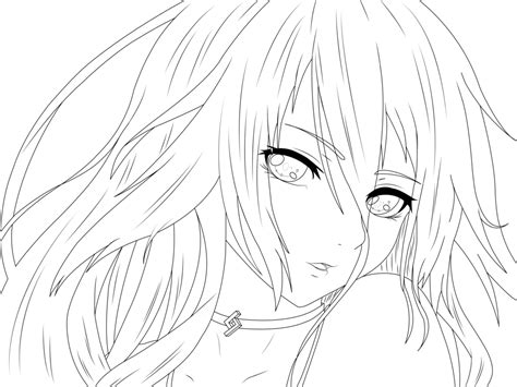 Girl lineart by Kyomeiyu on DeviantArt