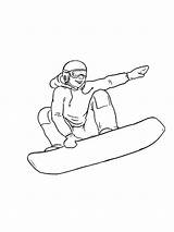 Snowboarding coloring Pages sketch template