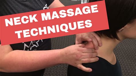 Chair Massage: Neck Massage Techniques - YouTube