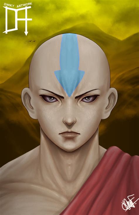 ArtStation - Fanart Avatar Aang, Dwiky artwork Digital Painting, Digital Art, Avatar Aang ...