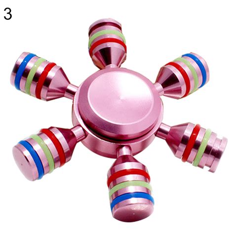 6 SIDE FIDGET Hand Spinner Finger Toy EDC Focus ADHD Autism Stress Relief Pink N $1.56 - PicClick