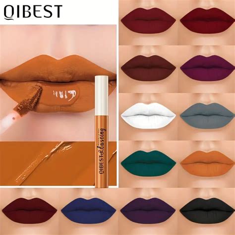 24 Colors Matte Lip Gloss Long Lasting Smudge Proof Non Sticky Lip Stain Valentines Day Gifts ...