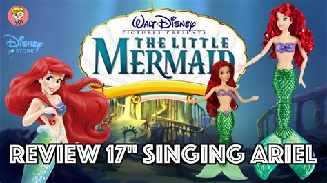 Review Little Mermaid - Ariel Singing 17" 43cm (FR) - YouTube