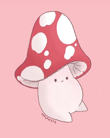 Mushroom Drawing, Mushroom Art, Dancing Gif, Cute Chibi, Drawing Poses, Cute Gif, Giphy, Poster ...