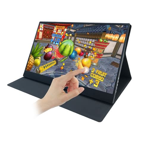 15.6 inch LCD Portable Monitor Touch screen IPS with 1920X1080 2 Type-C USB-C Mini HDMI for ...