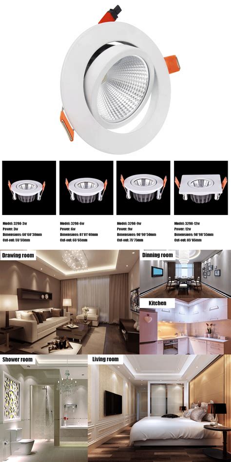 Ip44 Round Waterproof Cutout 85mm Ceiling Spot Light 12w Recessed Led Downlight - Buy Ip44 Round ...