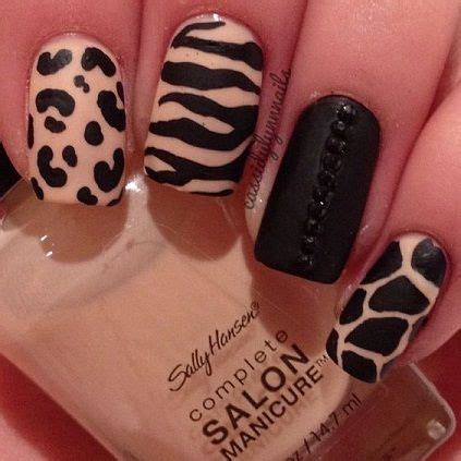 Animal Nail Art, Leopard Print Nails, Animal Prints, Zebra Nail Art ...