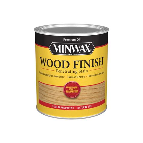 Minwax Semi-Transparent Natural Oil Wood Stain 1 qt. | Gilford Hardware