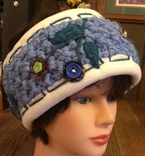 Crocheted fleece lined Earwarmer Headband www.ButtonInTheBackHats.etsy.com в 2022 г | Шляпа ...