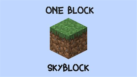 One Block Skyblock (episode 1) - YouTube