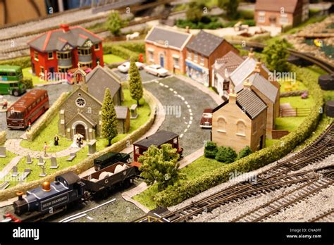 Model railway village hi-res stock photography and images - Alamy