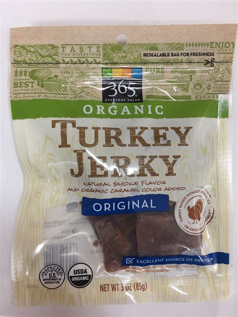 365 Everyday Value Organic Turkey Jerky - Original (6 Pack) | Turkey ...