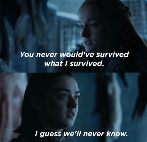 People Have A Lot Of Feelings About Sansa And Arya On This Week's "Game Of Thrones"