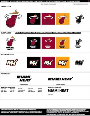 Miami Heat Colors | Sports Teams Colors | U.S. Team Colors