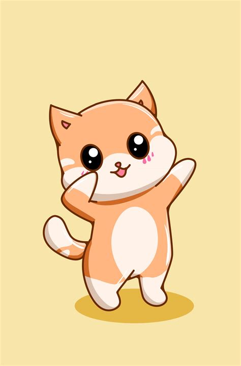 Cute and funny small cat cartoon illustration 2954951 Vector Art at Vecteezy