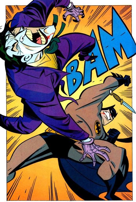 Batman Knocking Some Sense Into The Joker in Batman Adventures Mad Love ...