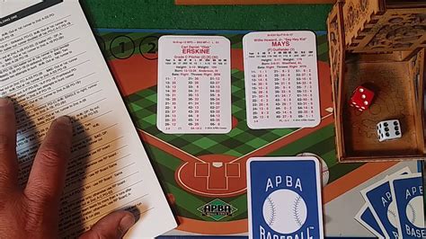 APBA baseball Master gameplay 1954 opening day. Dodgers vs. Giants - YouTube