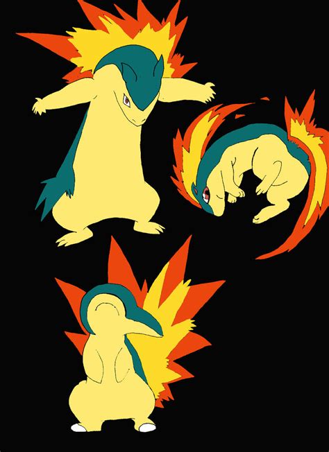 Cyndaquil Evolution by RubySky21 on DeviantArt