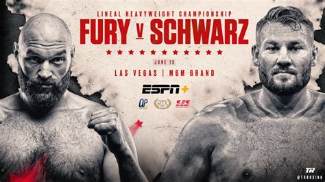 Tyson Fury Vs Tom Schwarz On June 15 On ESPN+ In Las Vegas, NV - Latest ...