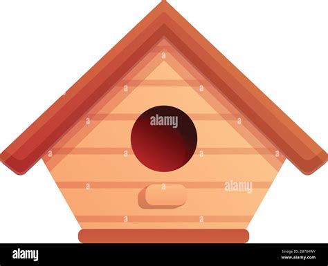 Bird house box icon. Cartoon of bird house box vector icon for web ...