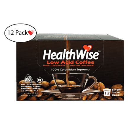 HealthWise Low Acid Coffee K-Cups, 144 count (12 x 12 Cups) - Walmart ...