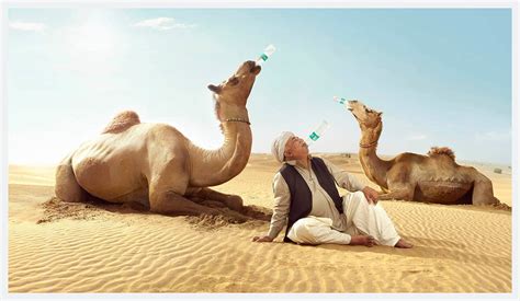 Advertising Campaign for Bisleri Camel Drinking water in Desert - Amol Jadhav