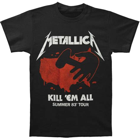 Metallica - Metallica Men's Kill 'Em All Tour T-shirt Black - Walmart ...