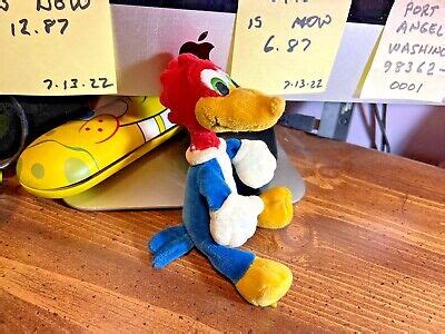 RARE VERSION ~ Vintage Woody Woodpecker Plush 6 1/2" tall £13.29 - PicClick UK