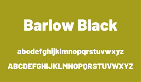 Barlow Font Family free font