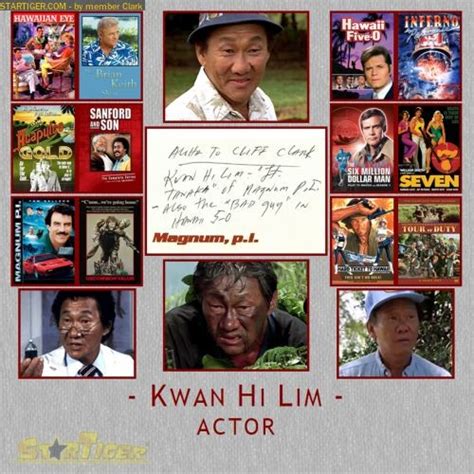 Kwan Hi Lim autograph collection entry at StarTiger