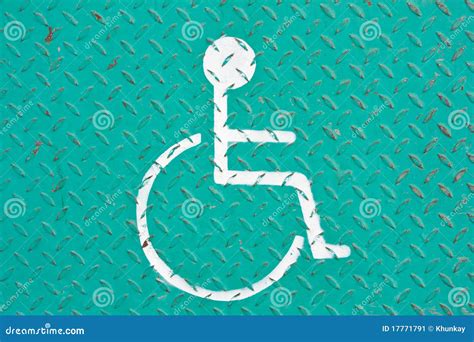 Handicapped symbol stock image. Image of metal, handicapped - 17771791