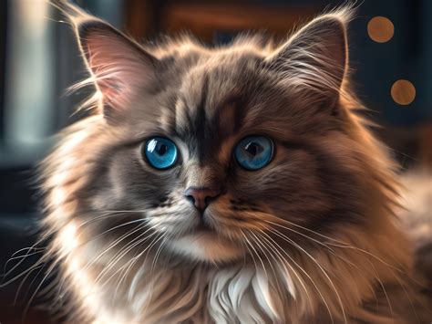 Cat With Blue Eyes Free Stock Photo - Public Domain Pictures