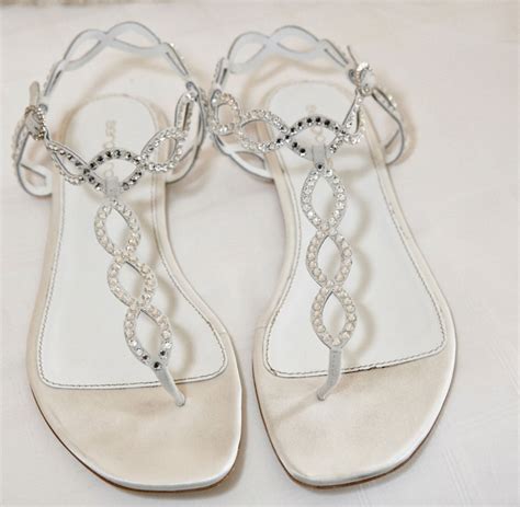 Rhinestone Sandals for Wedding - CraftySandals.com