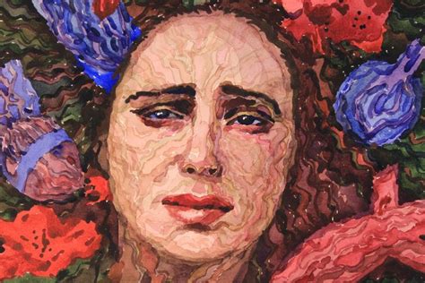 Pin en Crying Woman Watercolor Original Painting