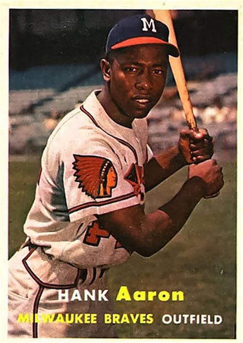 1957 Hank Aaron Baseball Card - Printable Cards