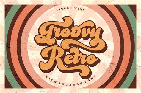 Groovy Retro Font by Tedha Studio · Creative Fabrica