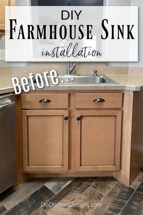 Farmhouse Sink Installation - Easy DIY Top Mount - Do Dodson Designs