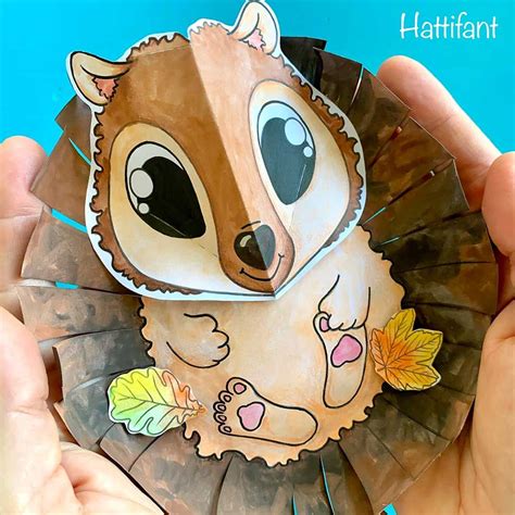 Autumn Craft | 3D Woodland Animal Collages - Hattifant | Fall crafts, Woodland animals, Animal ...