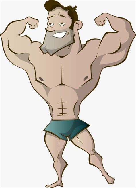 Strong Man Clipart Transparent PNG Hd, Vector Hand Drawn Strong Man, Man Clipart, Vector, Hand ...