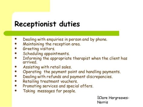 Qualities and Duties of a Receptionist