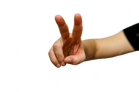 Premium Photo | Hands symbol horns thumbs up white male against isolated background