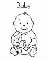 Free Printable Baby Coloring Pages For Kids sketch template