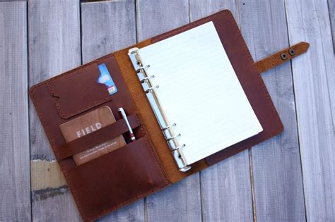 Personalized Leather Weekly Planner Cover – LeatherNeo