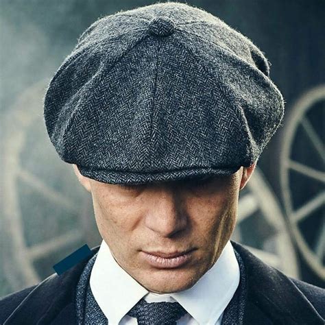 Peaky Blinders Hat Bakerboy Cap Herringbone Wool 8 Panels Cap Irish ...