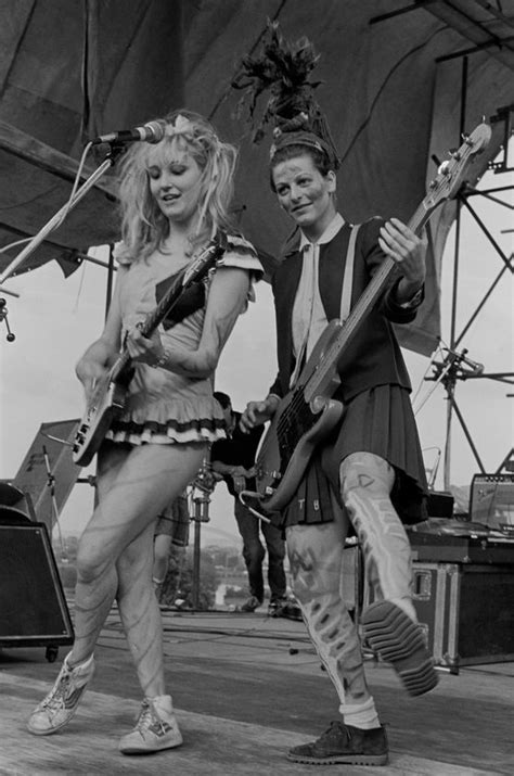 Ari Up, vocals and Viv Albertine, guitar. The Slits, Alexandra Palace ...