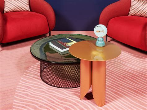 TROIE | Round coffee table By Cider Edition design Maxence Boisseau