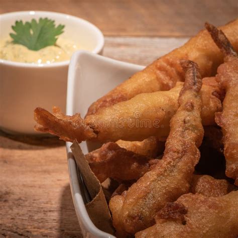 Fresh Fried Smelt with Tartar Sauce Stock Image - Image of fresh, cooked: 207169971