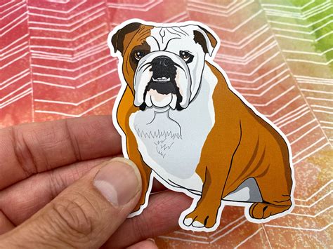 Bulldog Vinyl Sticker Bulldog Decal Sticker Dog Sticker Dog - Etsy